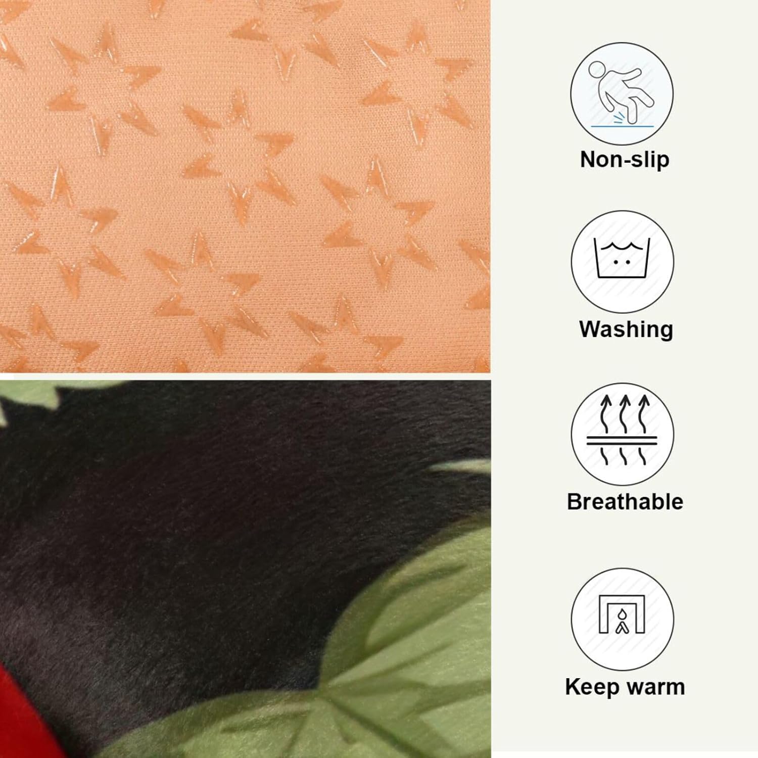 review Strawberry Pattern Dog Bed Cat Bed, Rectangle Comfortable Pet Bed, Ultra Soft Calming Dog Bed for Small Medium Dogs, 18x24in（173）