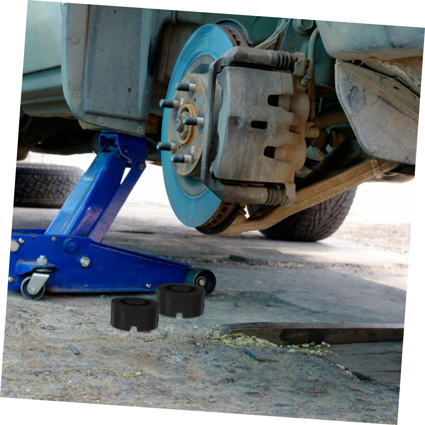 Lurrose 2pezzi Cuscinetti in Gomma Per Sollevamento Supporto in Gomma Per Martinetto Cuscinetto Livellamento Per Camper in Per Rimorchio Cuscinetto Protettivo Per Auto