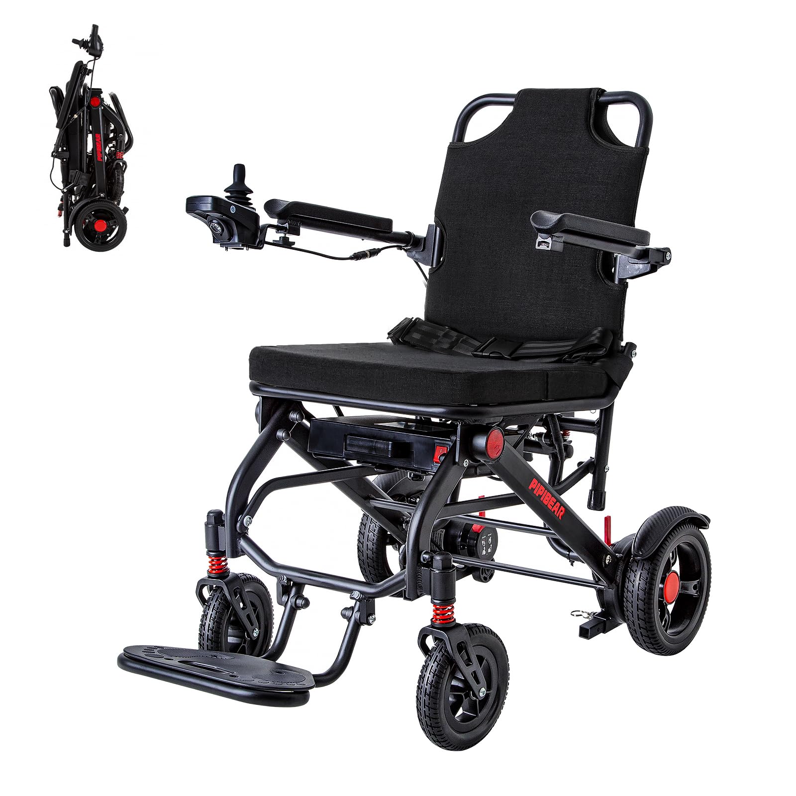 電動車椅子 Amazon | PIPIBEAR 電動車椅子 折りたたみ 16.3Kg 軽量 【LEDライト
