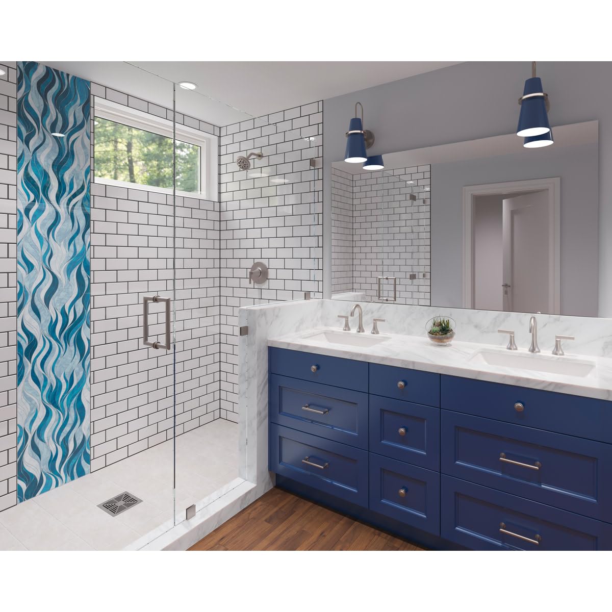 Pfister Vedra LF049VEDC - Grifo para lavabo de baño, 20.3 cm, 2 asas, 3 agujeros, acabado cromado pulido