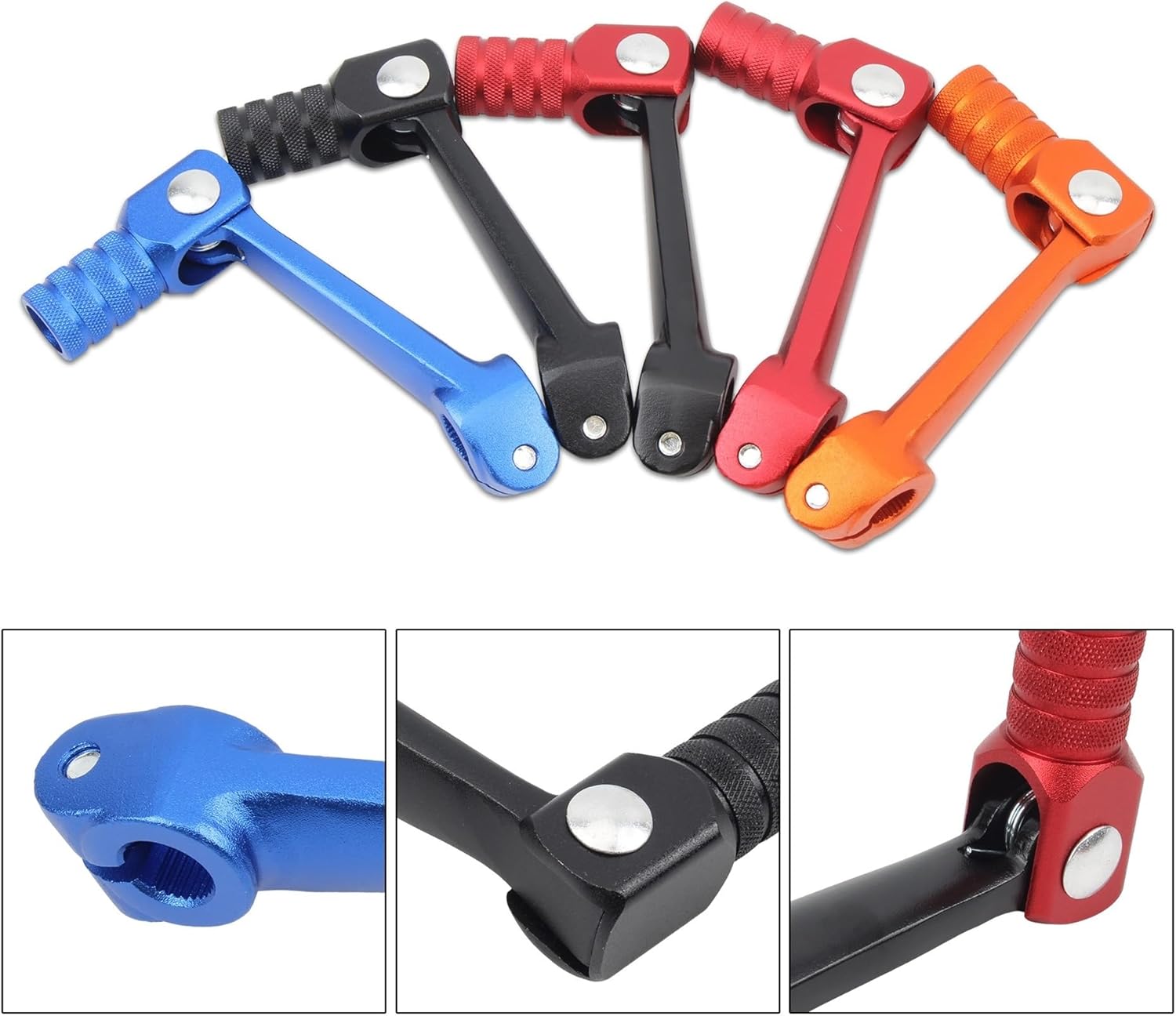 Motorcycle Universal 10mm Folding Gear Shift Lever Fit for K-tm Kayo T2 T4 T4L ATV Bike Pit Motocross Accessories Parts(Black)