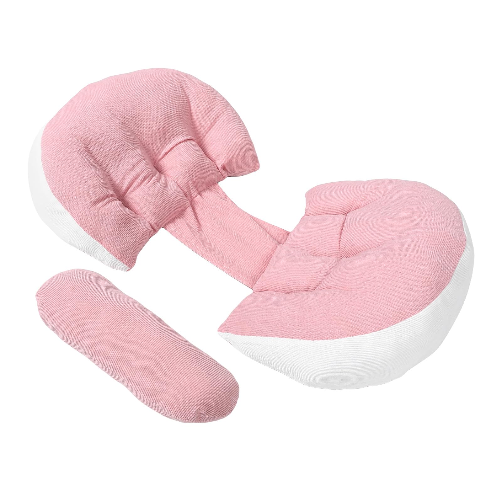 Coussin de maternité en U ergonomique en polyester léger pour le sommeil des femmes enceintes