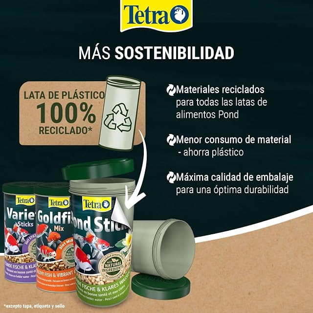 Foto 6 de 8 de Tetra Pond Sticks Mini Alimento para peces de estanque pequeños, 1 L