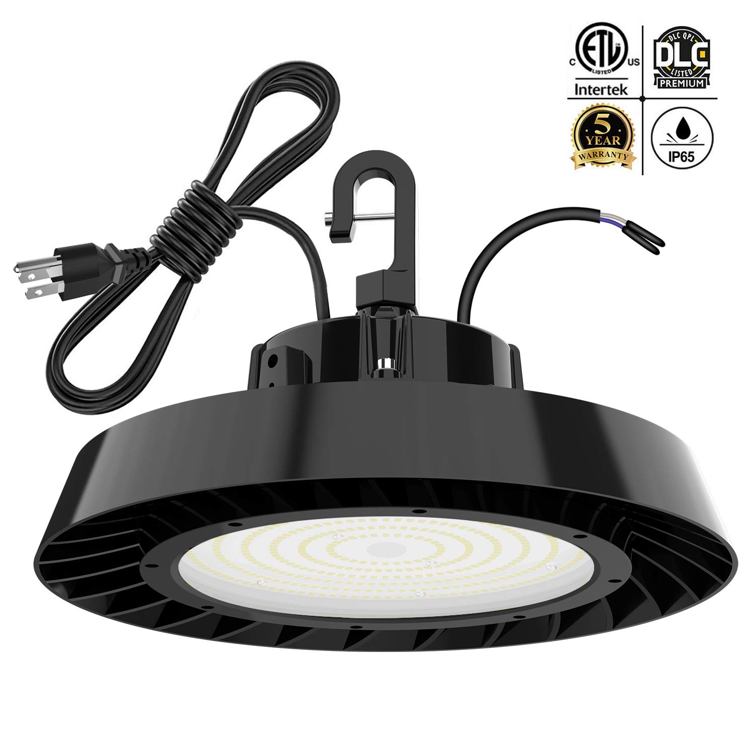 UFO led high Bay Light 240W 5000K Daylight White IP65 Waterproof Dimmable high Bay Light with Plug AC