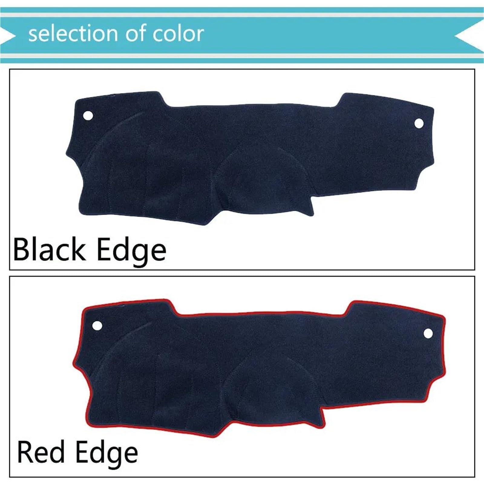 Armaturenbrett Abdeckung Teppich Für Nissan Für Micra Für March K13 2011–2016 Pad Armaturenbrett(Red Edge (RHD),Polyester)