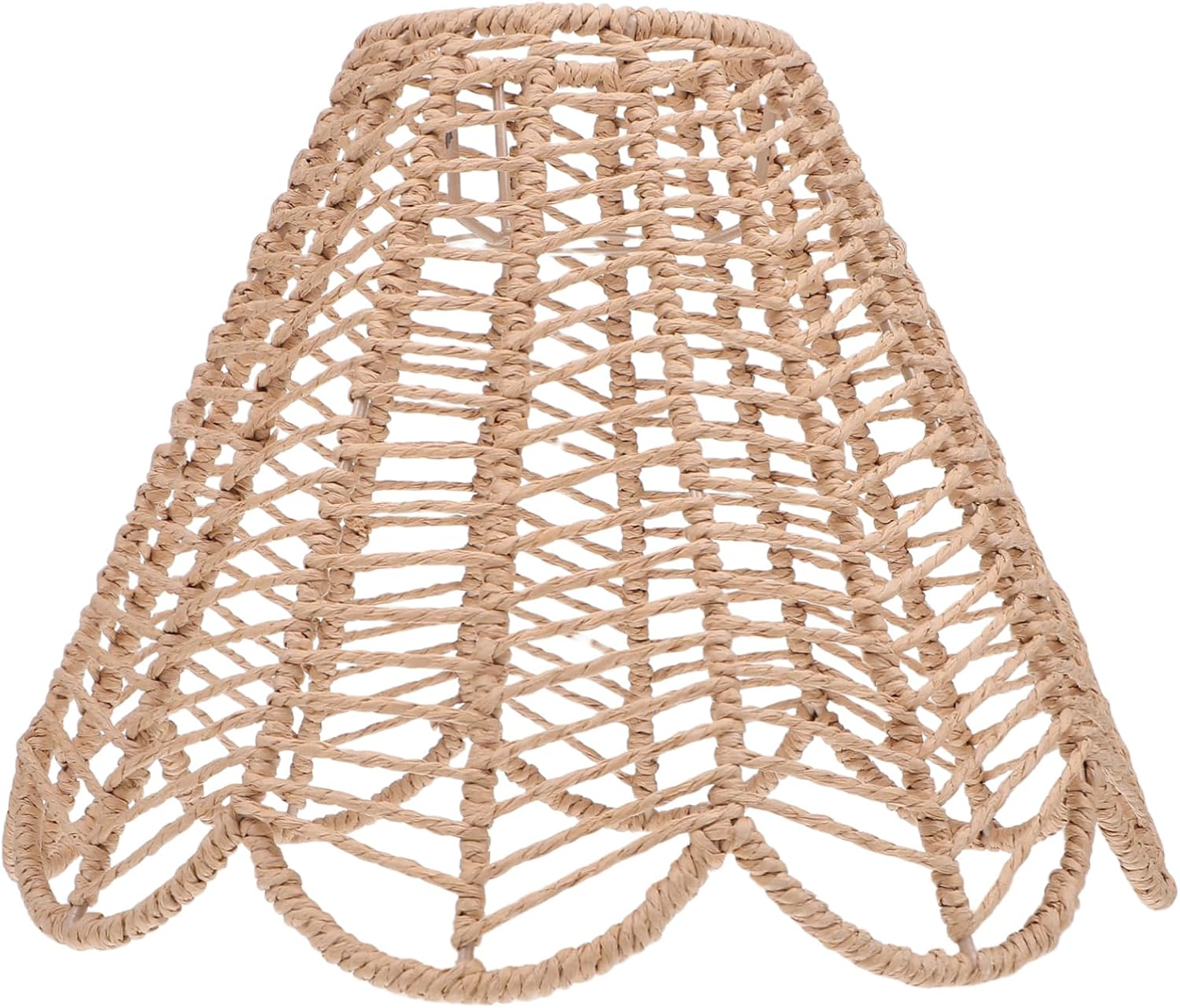 Creative Woven Paper Rope Pendant Light Shade Vintage Ceiling Fixture for Cafes Bars and Restaurants Unique Decorative Lampshade for Warm Ambiance