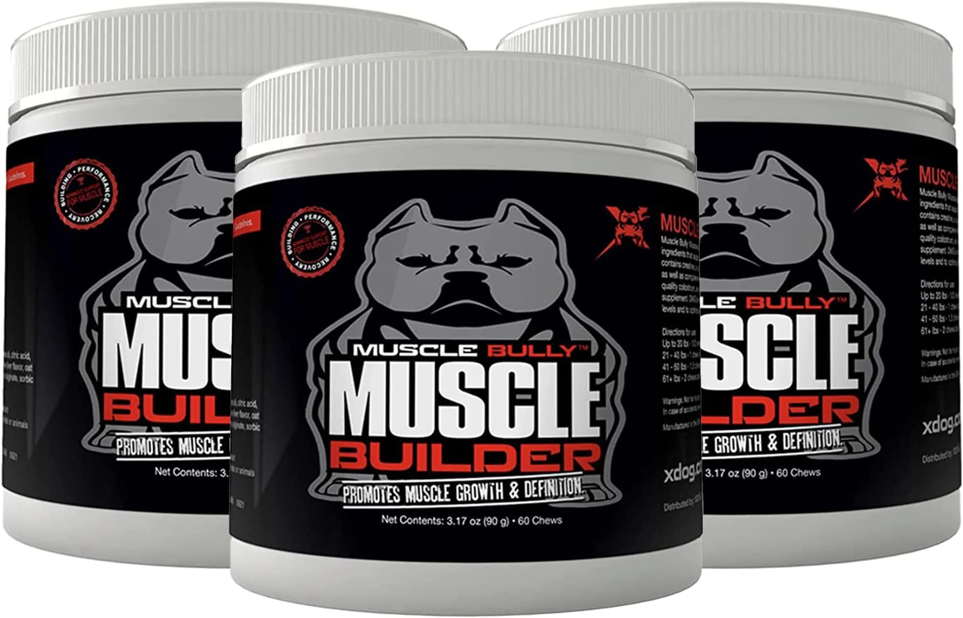 Muscle Builder for Dogs - Combines Clinically Proven Muscle Building Ingredients. Supports Muscle Growth, Size, Definition and Endurance. Ultimate Dog Muscle Supplement.
