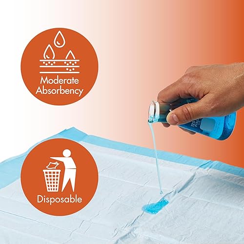 Miniatura 3 de Caring Almohadillas desechables de 23 x 36 pulgadas, almohadillas de cama de absorción moderada, almohadillas para portabrocas para cachorros,