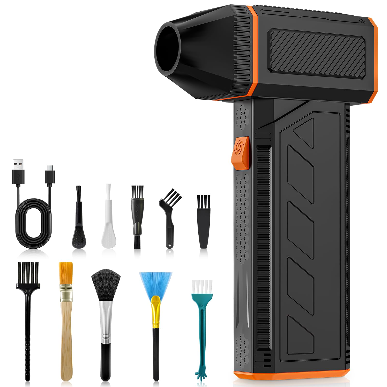 WOLFBOX MF100 Electric Air Duster Air Blower-150000RPM Super Power, Rechargeable 3-Gear Brushless Motor For Car/PC/Home/Outdoor, Price Now: EUR 69.69 (Original Price: EUR 77.11, 10% Off) , Available