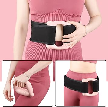 Electric Massager Ring - 3 Speed Abdominal Massager with Belt,Fitness Equipment for Neck Back Legs Arms Stomach Thighs Buttocks Abdomen Beauty Wellness
