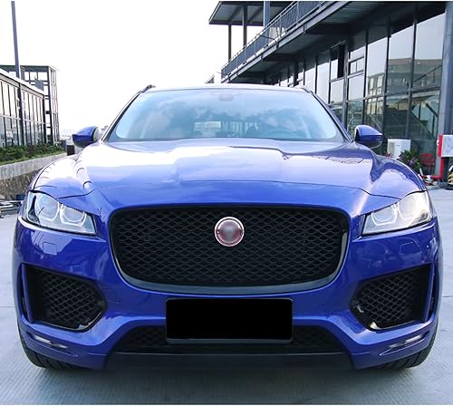 Miniatura 6 de Xotic Tech - Adhesivo decorativo con diseño de emblema felino de aleación de aluminio, compatible con Jaguar F-Pace XE XF XJ XJR XJR-S (rojo),
