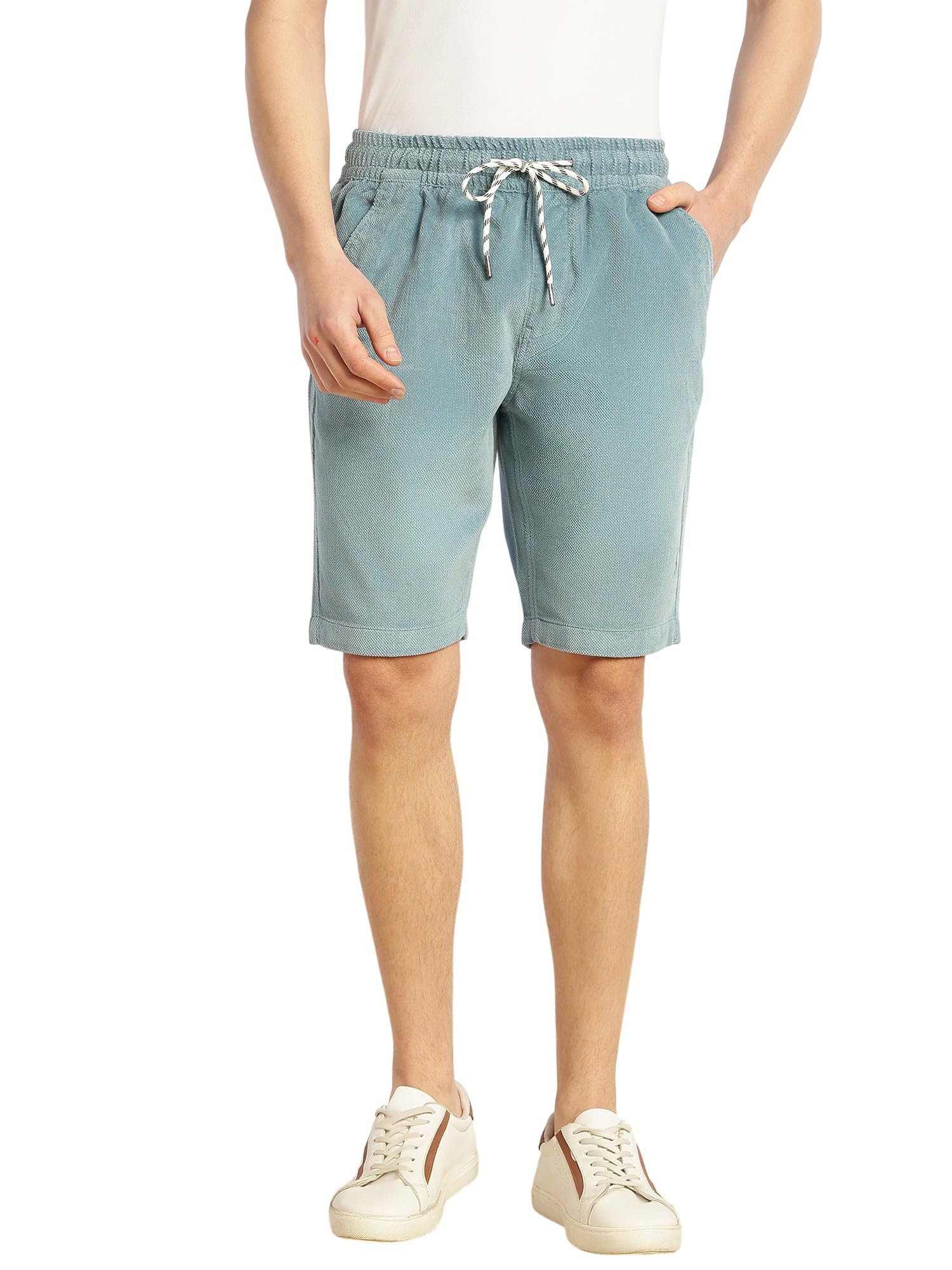 thomas scott Men's | Cricket Club Collection | Regular Fit | Mid-Rise | 3 Pockets | Drawstring Closure | Corduroy Fabric | Casual | Shorts-picture-18