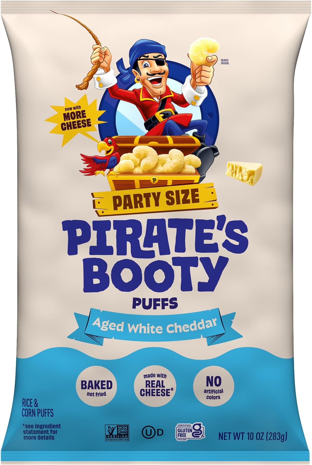 Pirate Brands Puffs Pirate Bty Chdr Wht 10 Oz