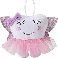 Vista 1 de free-space Almohada de hada de dientes con bolsillo, muñeca de ballet para niña, alas brillantes, dientes de terciopelo de cristal, regalos de Rosa