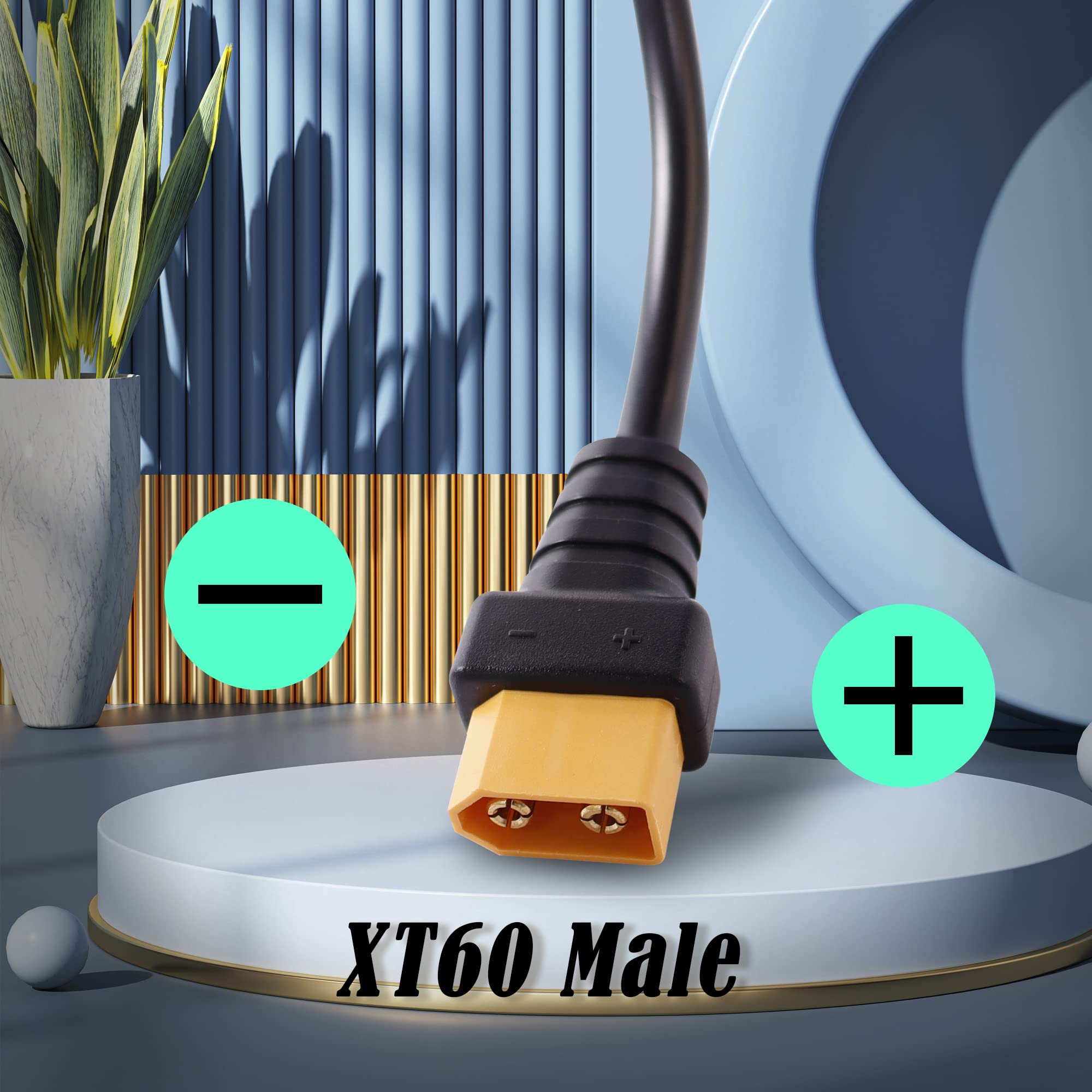 Amazon.co.jp: GINTOOYUN DC 8mmからXT60電源ケーブル、90度直角