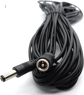 DRUT 10m 2.5mm x 5.5mm Male to Female Power DC Connector Extension Cable Lead for CCTV Cameras, LED Lights 33ft