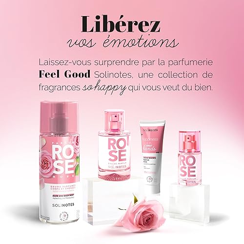 Miniatura 9 de Solinotes Rose Perfume para Mujeres, 0.5 Fl Oz  15 ML Eau De Parfum, Delicado Aroma Floral y Calmante con Ingredientes Premium - Perfume Limpio, Sin