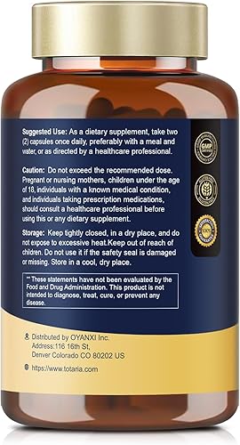 Miniatura 8 de Totaria Suplemento NAD para mujeres y hombres con nicotinamida ribósido resveratrol, quercetina, betaína Boost NAD+ NAD+ NAD Plus Suplemento para