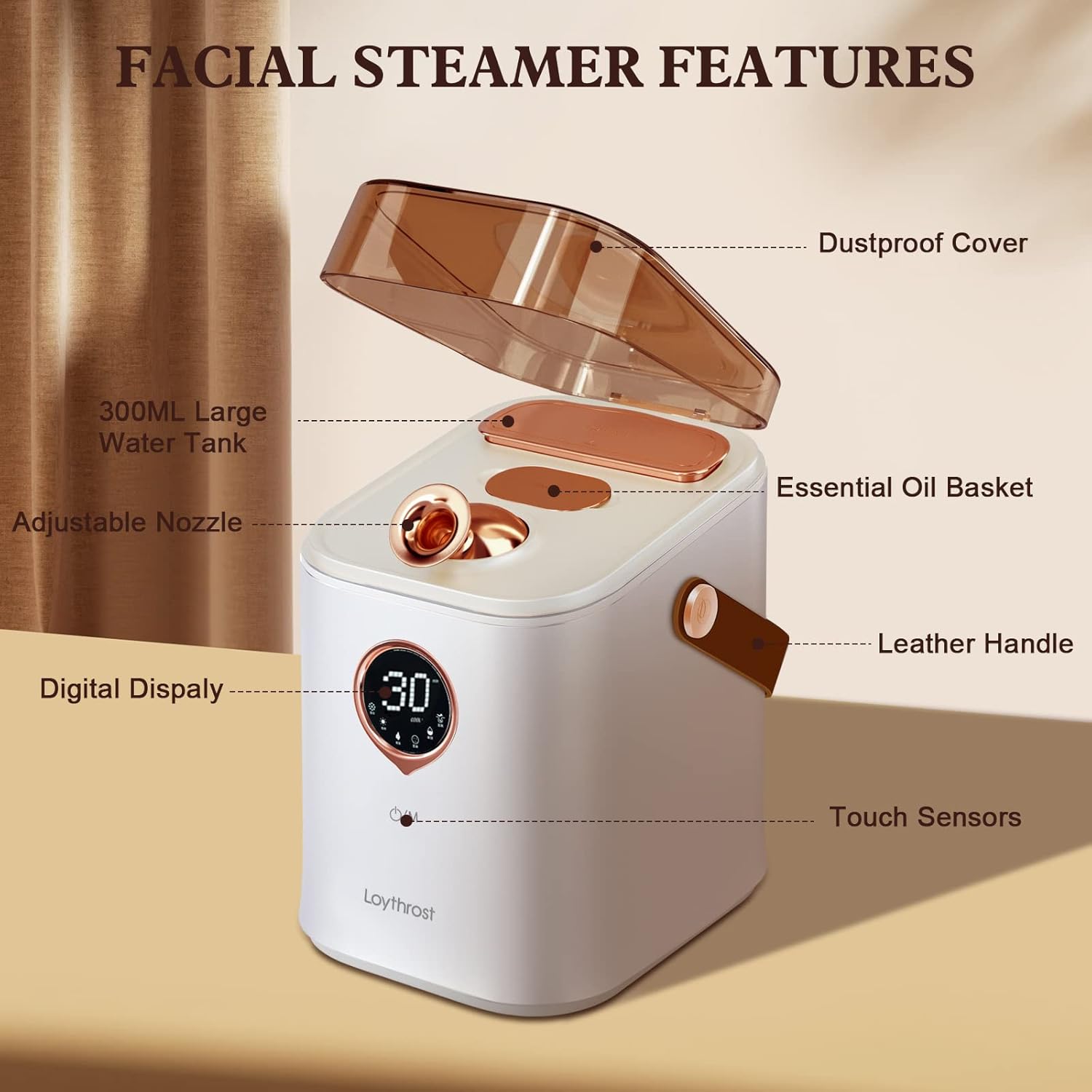 Facial Steamer, Professional Hot and Cold Face Steamer with 6 Customizable Beauty Modes, Nano Ionic Mist Aromatherapy Steamer for Women Skin Care Deep Cleaning Moisturizing Facial SPA at Home : Beauty & Personal Care