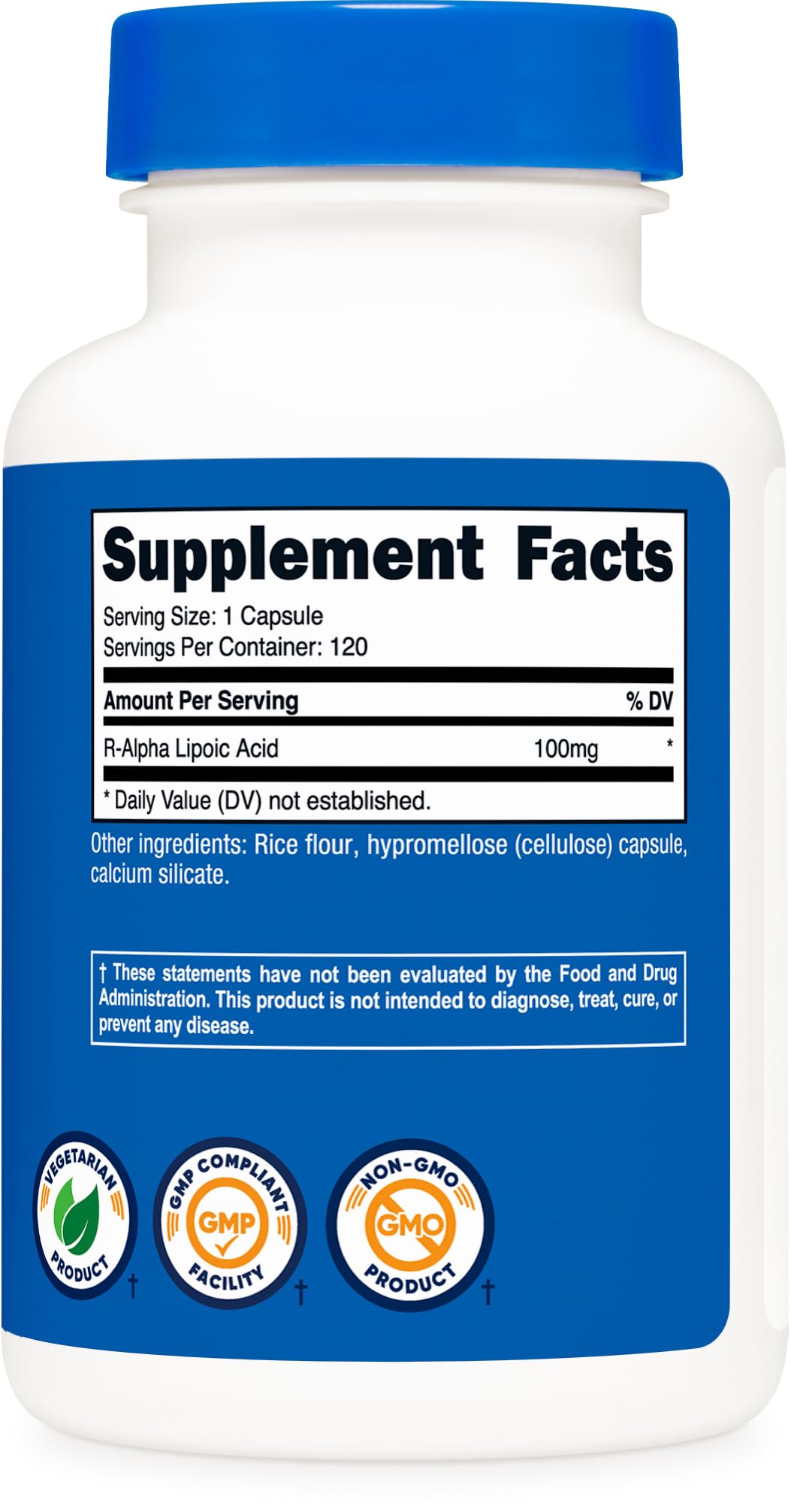 Nutricost R-Alpha Lipoic Acid 100mg, 120 Capsules, Veggie Capsules — Amazon image 5