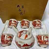 実家整理 手描き九谷焼金彩 煎茶茶器セット急須湯こぼしつき湯呑み5客 61b02sET9ZL._UF350,350_QL50_.jpg