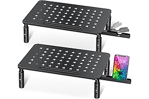 4 Monitor Stand | Keep Your Work Space Neat And Organized
