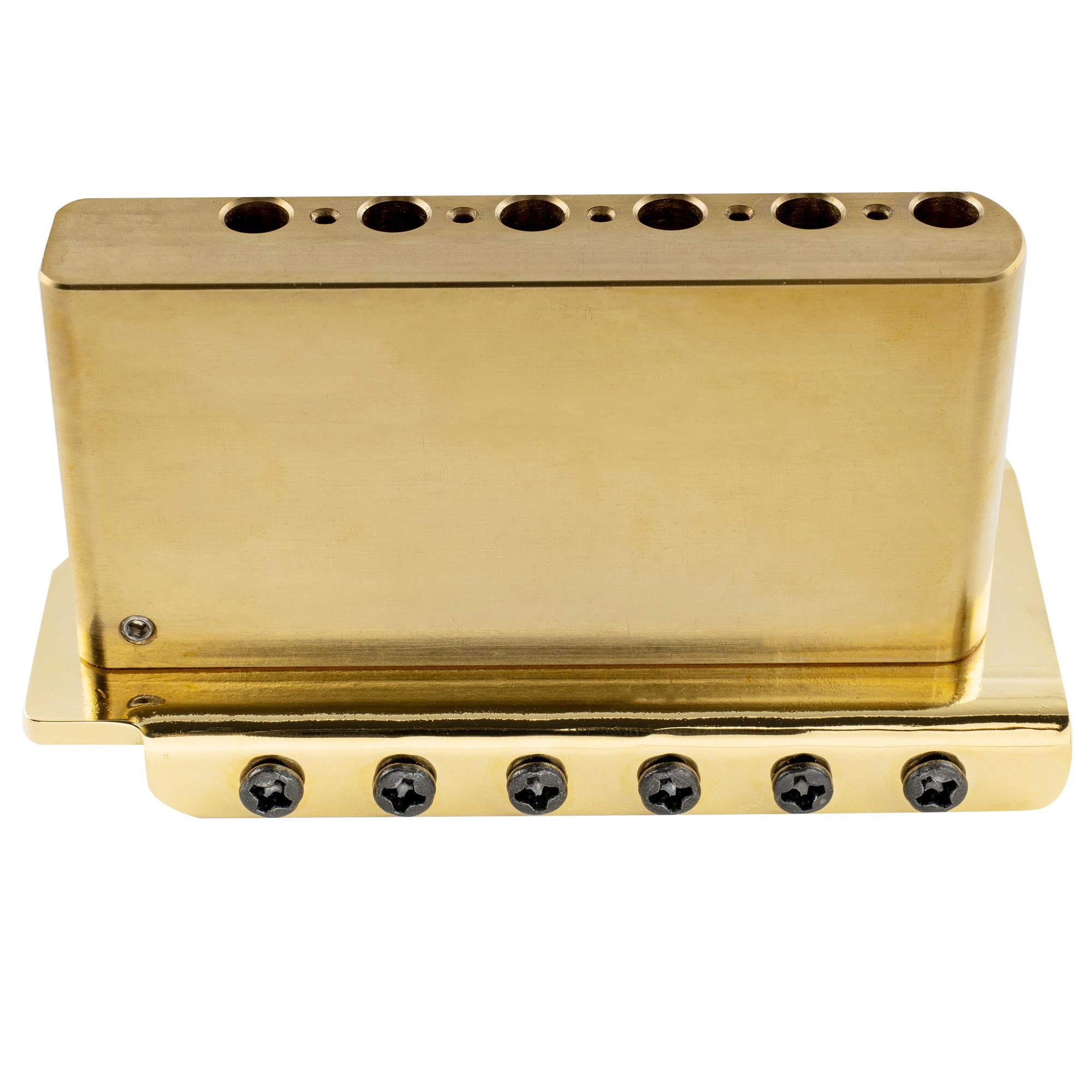 Musiclily Ultra 52,5mm ST Mostek Tremolo 6 śrub Vintage Stalowe Siodełka 36mm Mosiężny Blok do Gitary Elektrycznej typu Strat, Złoty