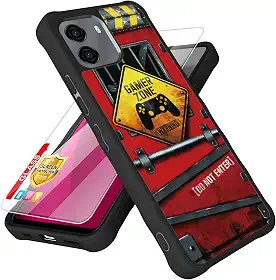Capa compatível com BLU G35 [com protetor de tela de vidro temperado] [efeito luminoso] para capa de celular BLU G35