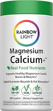 Rainbow Light Magnesium Calcium + Supplement | 180 Tablets