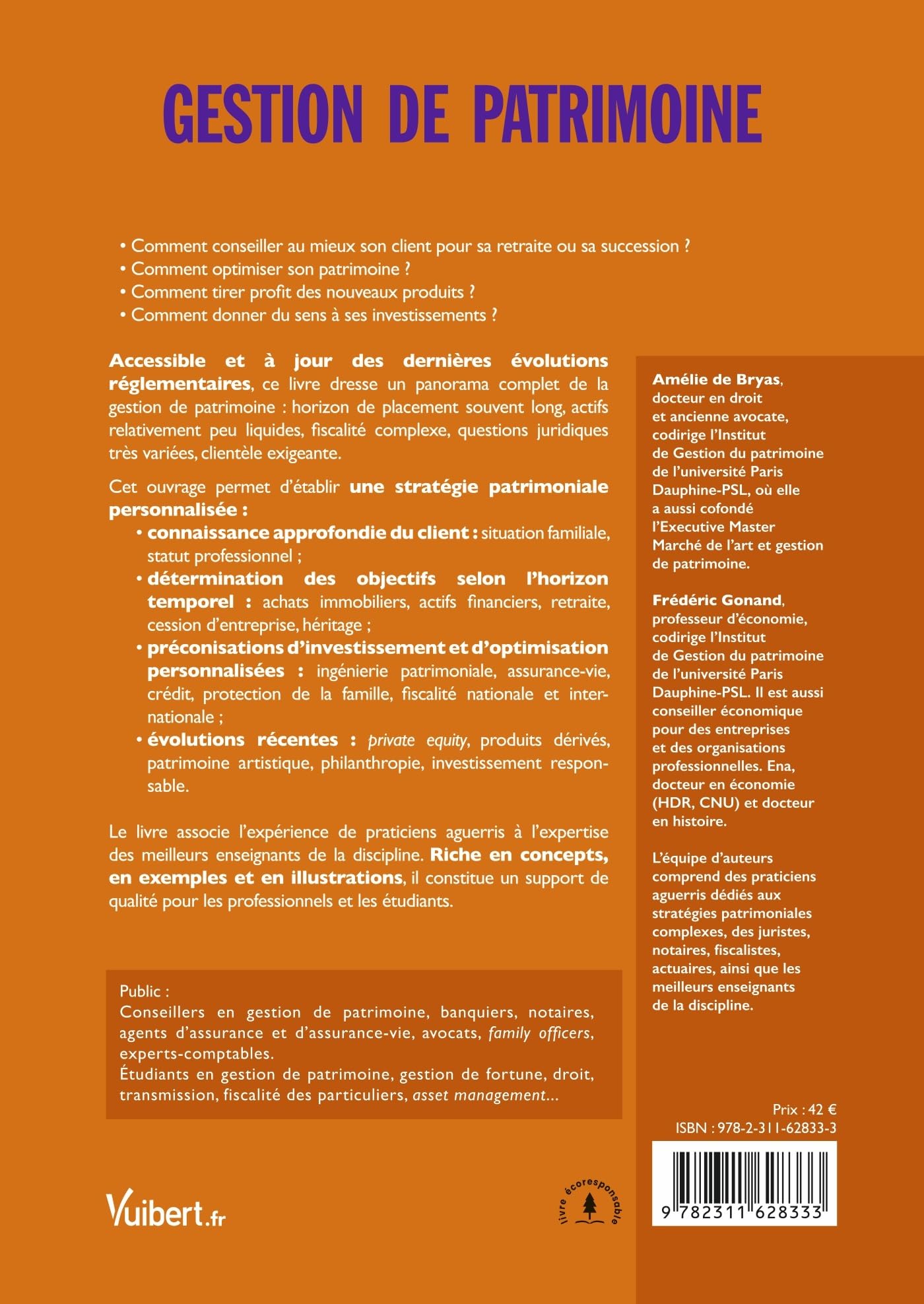 Gestion de patrimoine 2025 / 2026: Du diagnostic aux stratégies financières, juridiques, fiscales et relationnelles