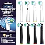 Cellena Replacement Toothbrush Heads Compatible with Oral B Pro 1000 Electric Toothbrush,Professional Clean,Gentle on Gums, Brush Head Refills for Genius/Smart/Vitality Series,8 Count