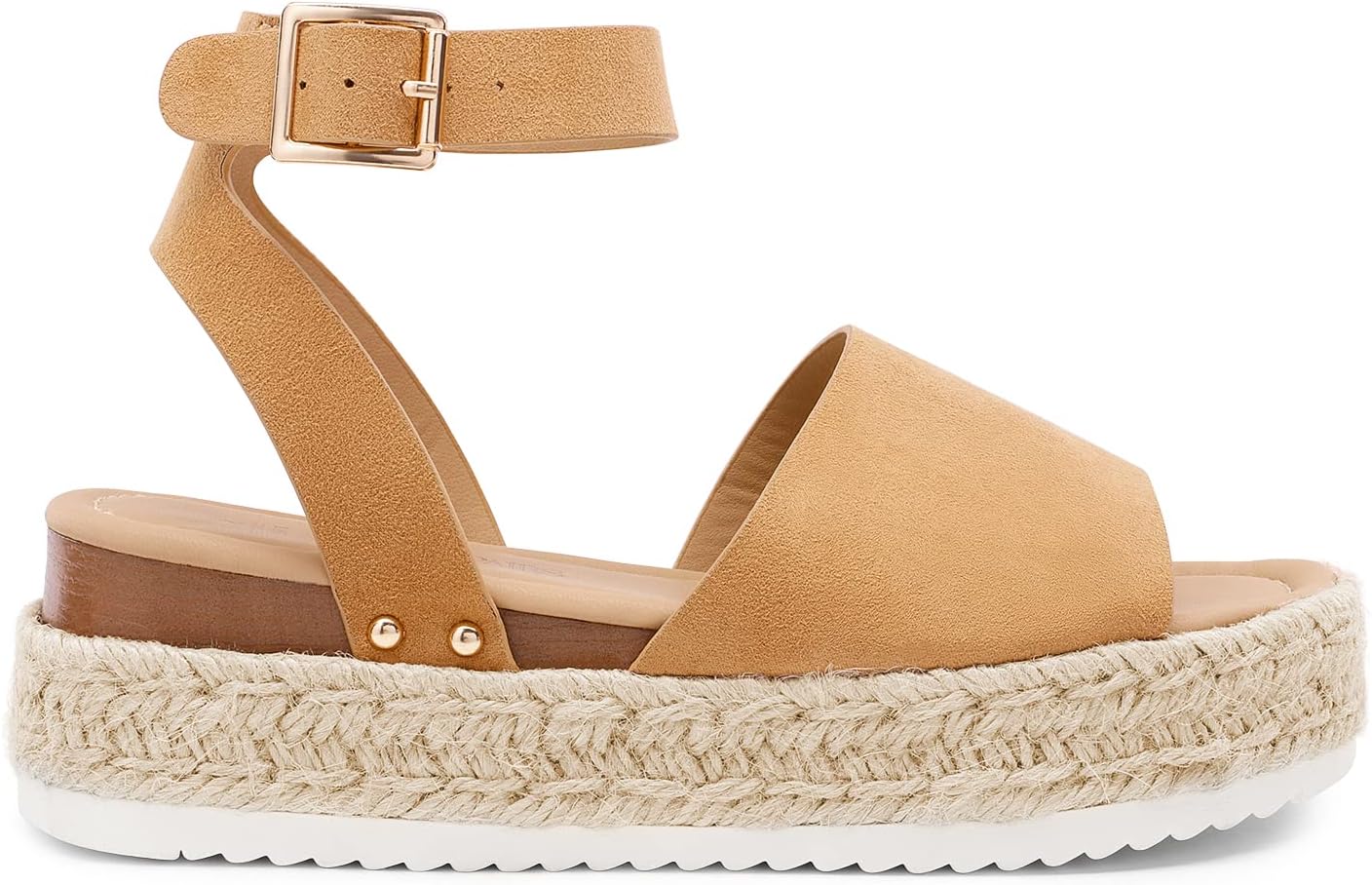 DREAM PAIRS Women's Platform Espadrilles Casual Ankle Strap Wedge Sandals Comfortable Dressy Summer Shoes - Image 3