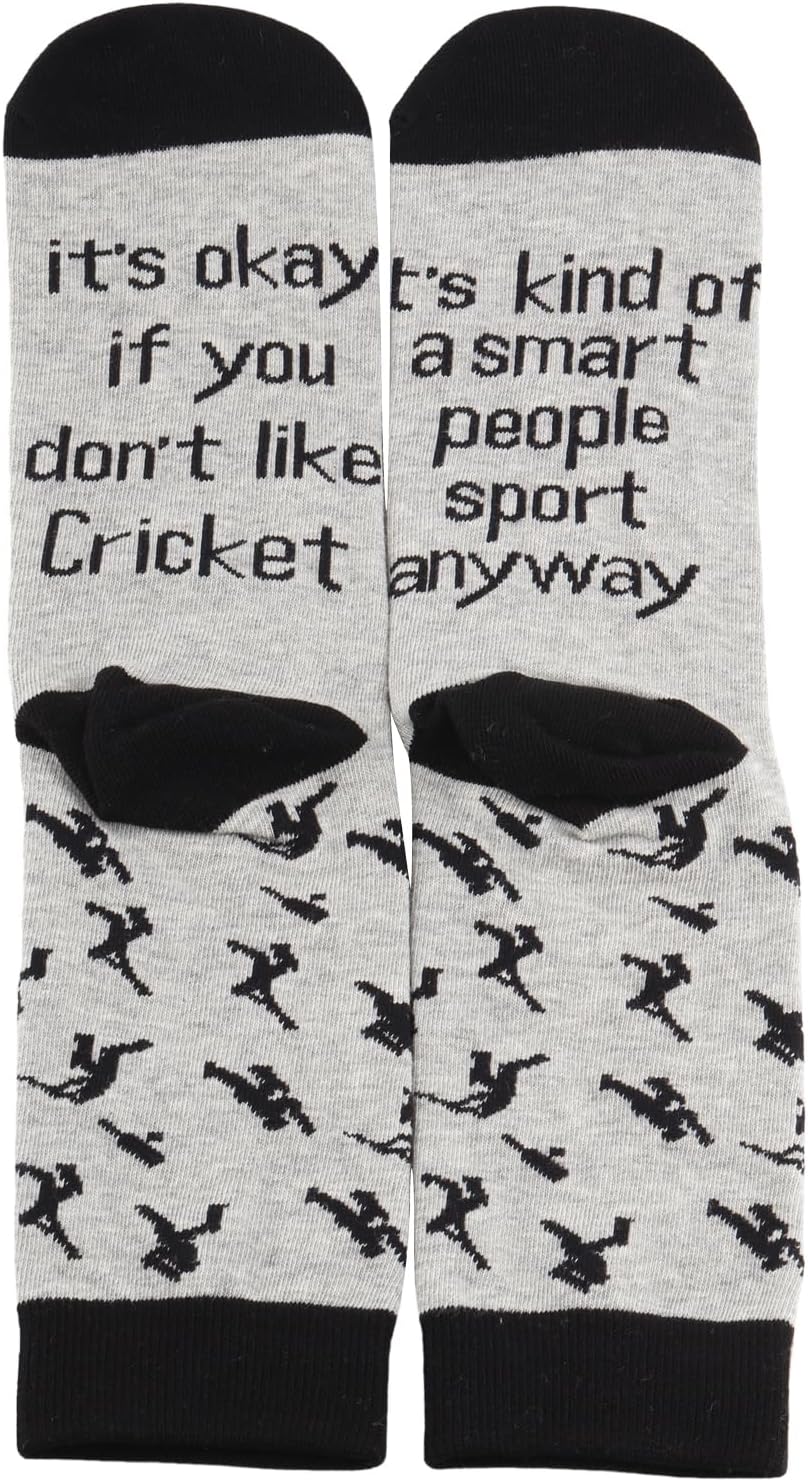 PXTIDY 2 Pairs Cricket Sock Cricket Sport Lover Gift Cricket Player Sock