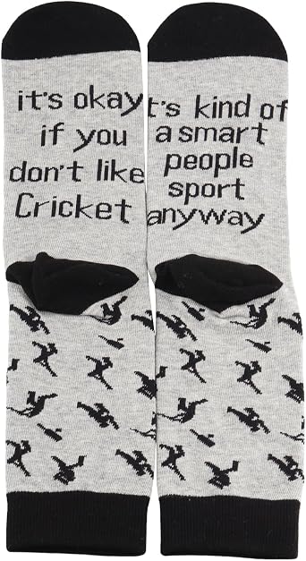 PXTIDY 2 Pairs Cricket Sock Cricket Sport Lover Gift Cricket Player Sock