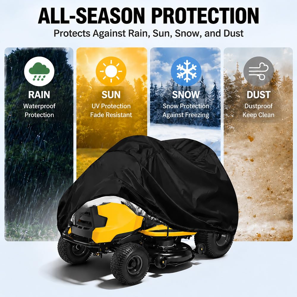 Funda para Cortacésped para Efco Tuareg 92 4WD 2015-pr 36", Cubierta Impermeable Oxford para Cortacésped De Equitación Al Aire Libre