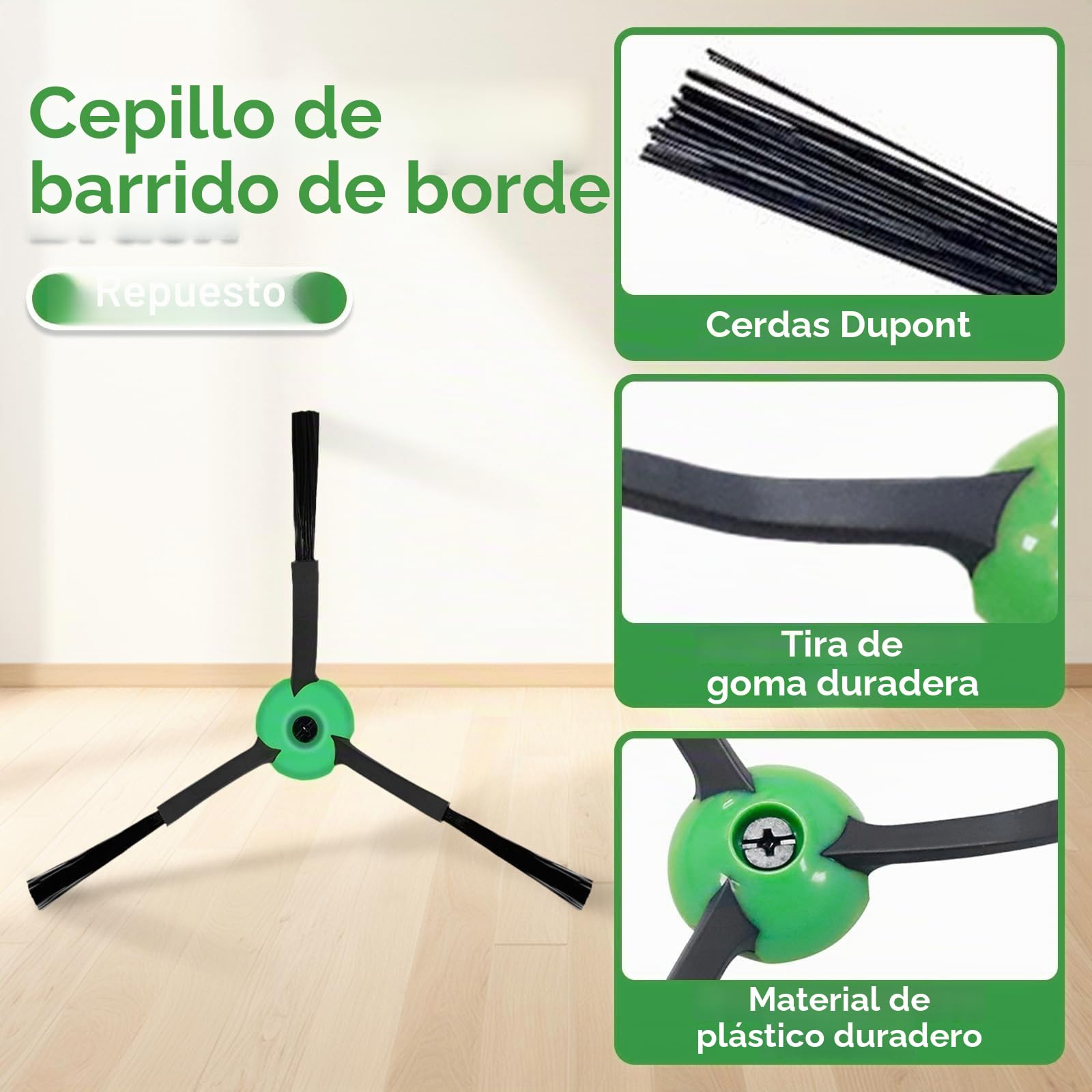 Pack de Accesorios compatible con iRobot Roomba E & I Serie i7+ i3+ i4+ i6+ i8+ j5+ j7 y E5 E6 E7, Kit de Recambios Completo. Repuestos de Cepillos Laterales, Filtros, Rodillos Extractores