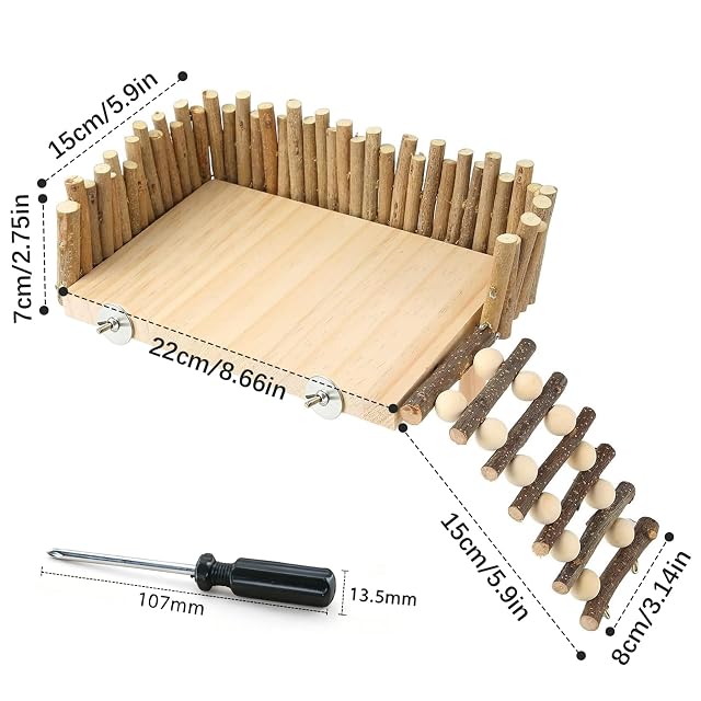 Foto 2 de 7 de ZhouWei Plataforma de Escalada para Hámster, 22 X 15 X 7 cm con Valla