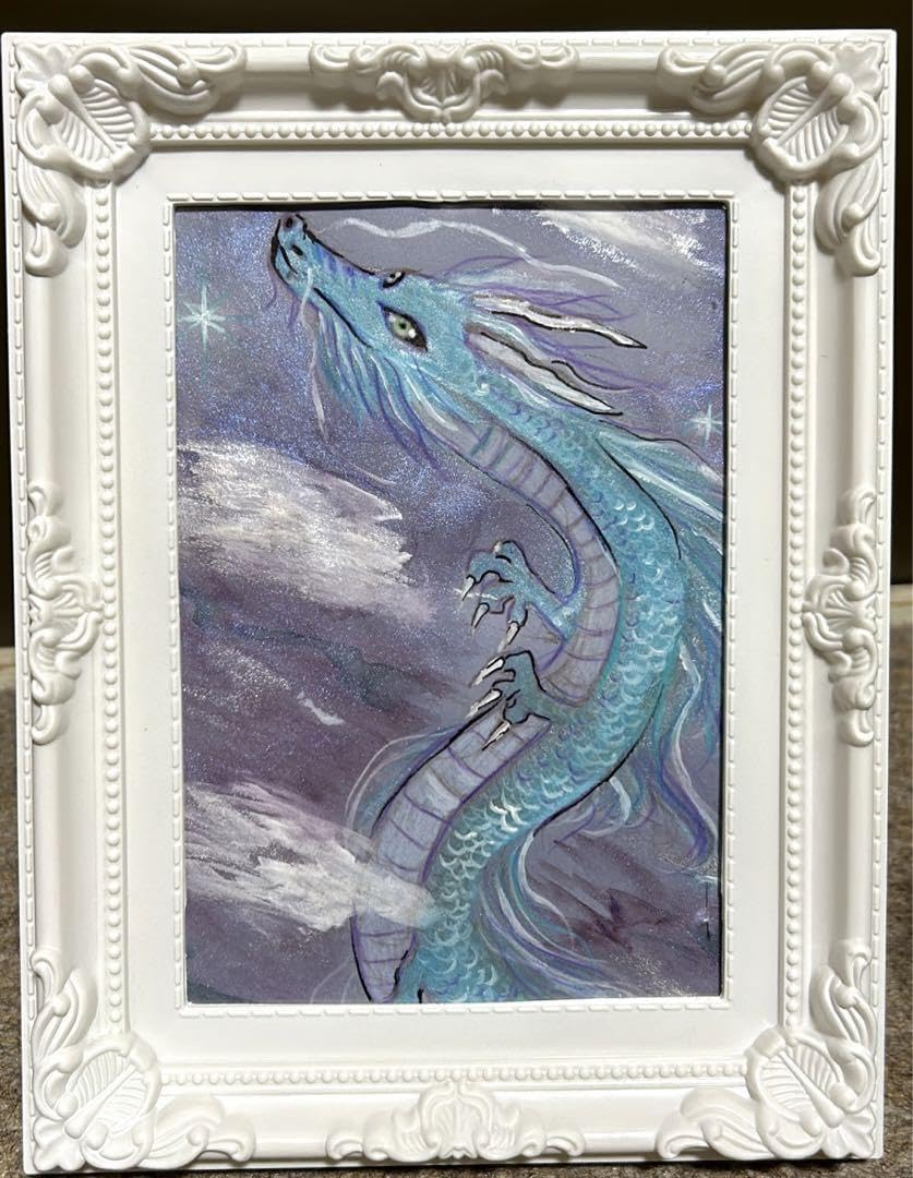 Amazon.co.jp: 龍 金運 ヒーリングアート 開運 原画 青龍 昇龍