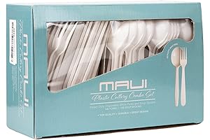 MAUI Plastic Silverware Forks and Spoons