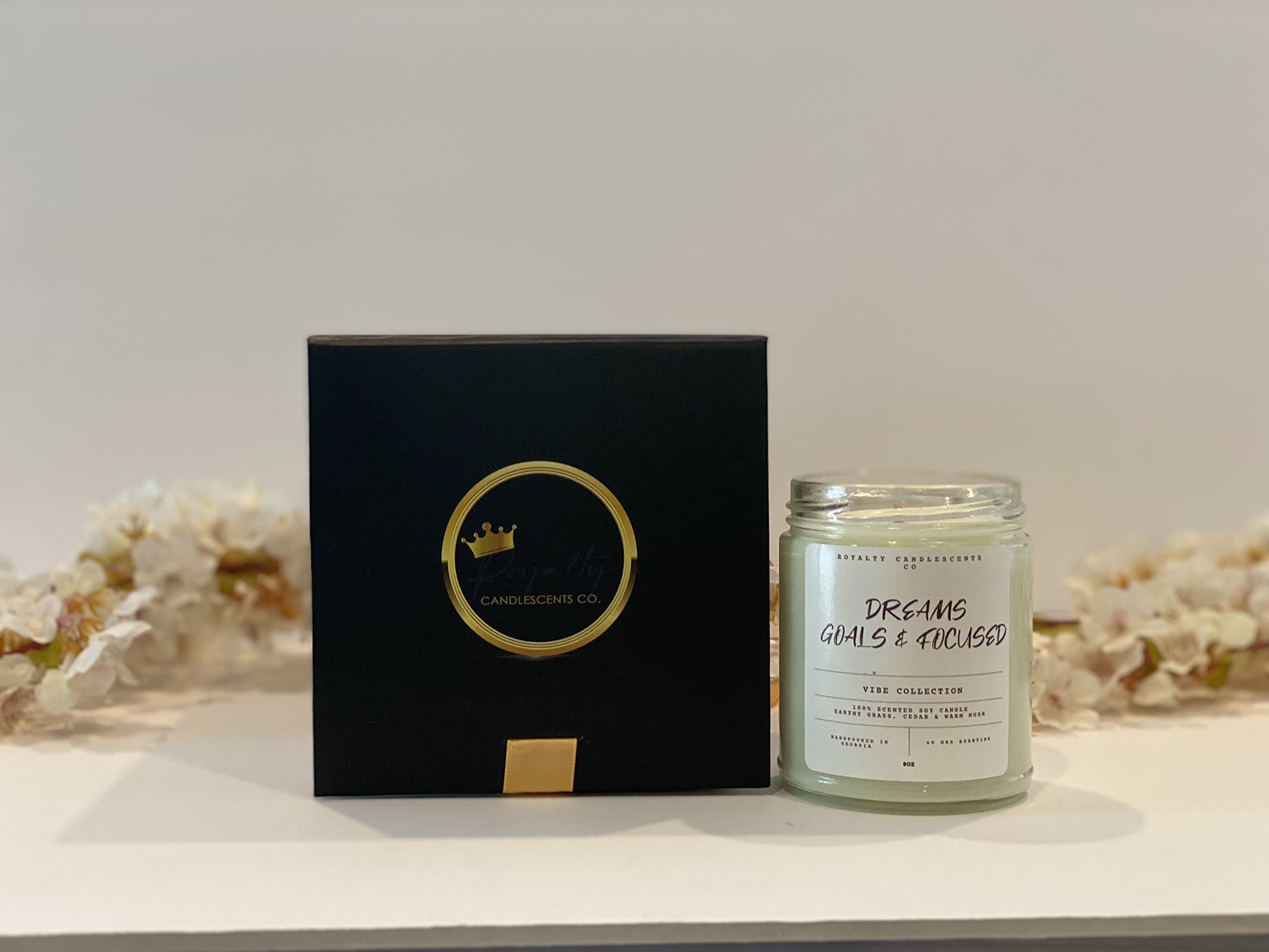 Scented Candles| Dreams, Goal & Focused Candle- 90z|Soy and Coconut Wax|Birthday Gift|Elegant Home Decor