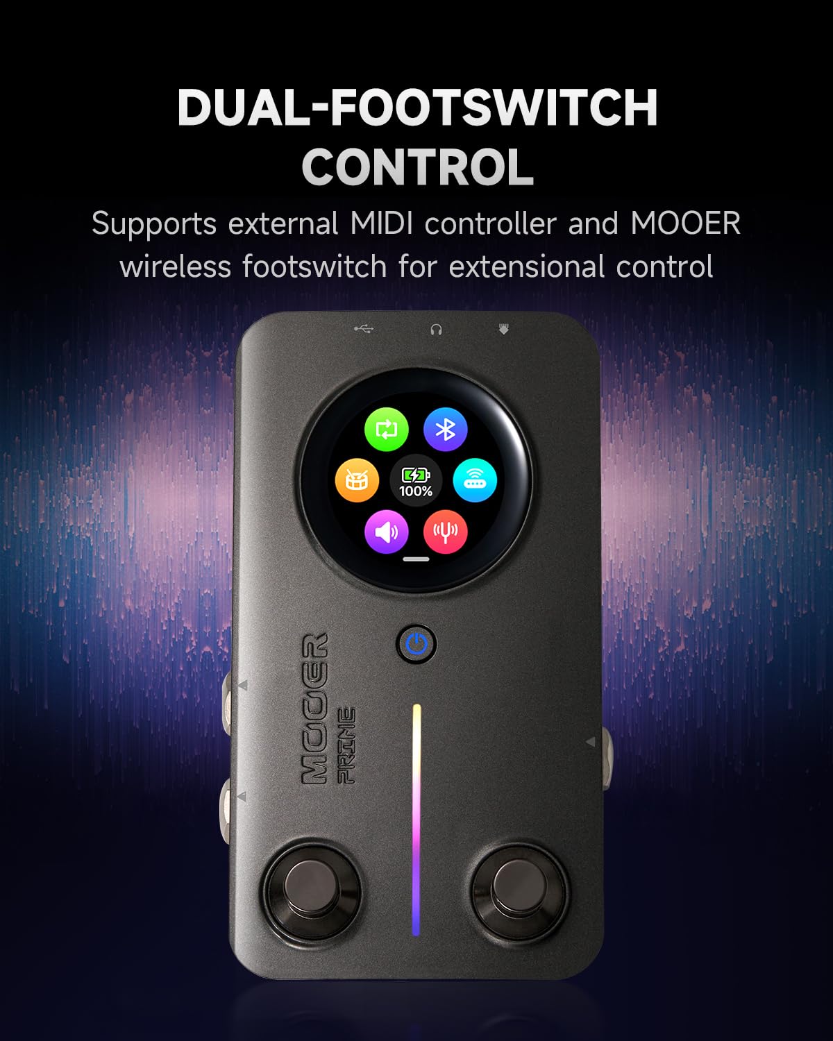 ギター MOOER PRIME M2 Amazon.com: MOOER Prime M2 Intelligent Guitar Multi Effects