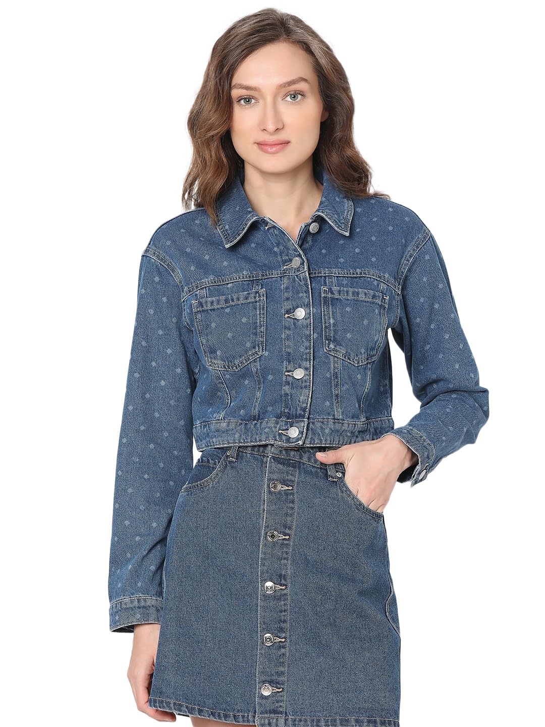 vero moda Women's Cotton Standard Length A-Line Coat-picture-36