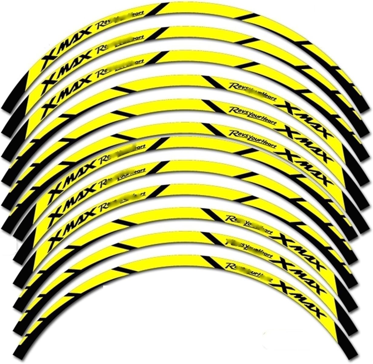 for for X&max 125 250 300 Motorcycle Sticker Wheel Rim Decal Wheel Stickers(A-1)