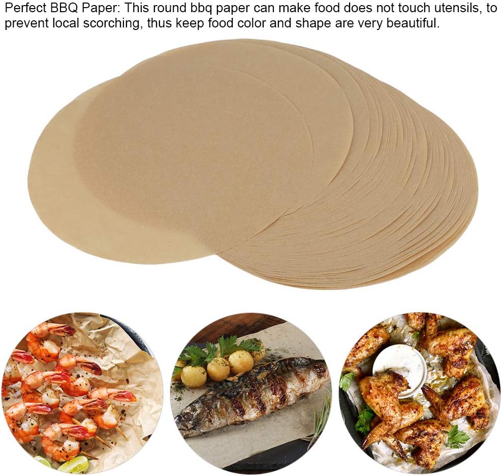 greaseproof paper Baking Parchment Circles, Set of 500PCS, 9 Inch Baking Paper Non Stick Baking Parchment Greaseproof Paper Circles for Cake Tin, Toaster Oven, Tortilla Press (500pcs)