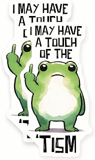 Frog Magnets - Middle Finger - Funny - Fridge - 2 Pack - 5" Wide Design - Sticks to Fridges, Lockers, Toolboxes & More - Made in USA - AQM0490