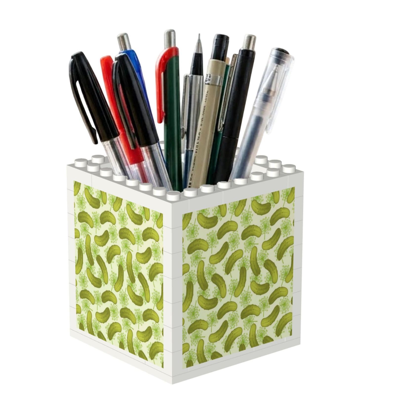 Poadnly Pickles, Pen Pot Pencil Holder for Office Home School, Compact Desk Organiser for Office Stationery