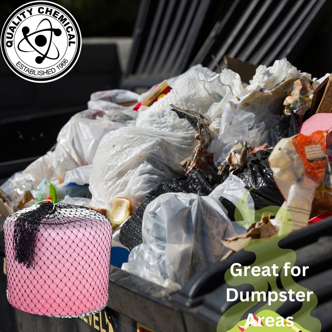 Quality Chemical Para Block Super cherry deodorant for Trash Can & Dumpster Deodorizer - 20lb. - (Pack of 2)