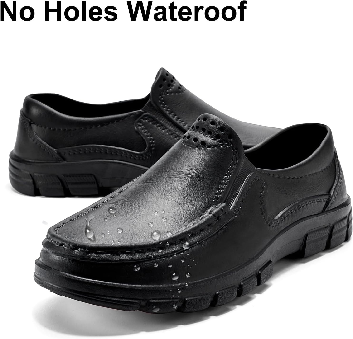 ZXT Cloud Chef Shoes Slip Resistant Waterproof Work Clogs Comfortable Slip-On Shoes for Kitchen Food Service Garden Nurse - Image 6