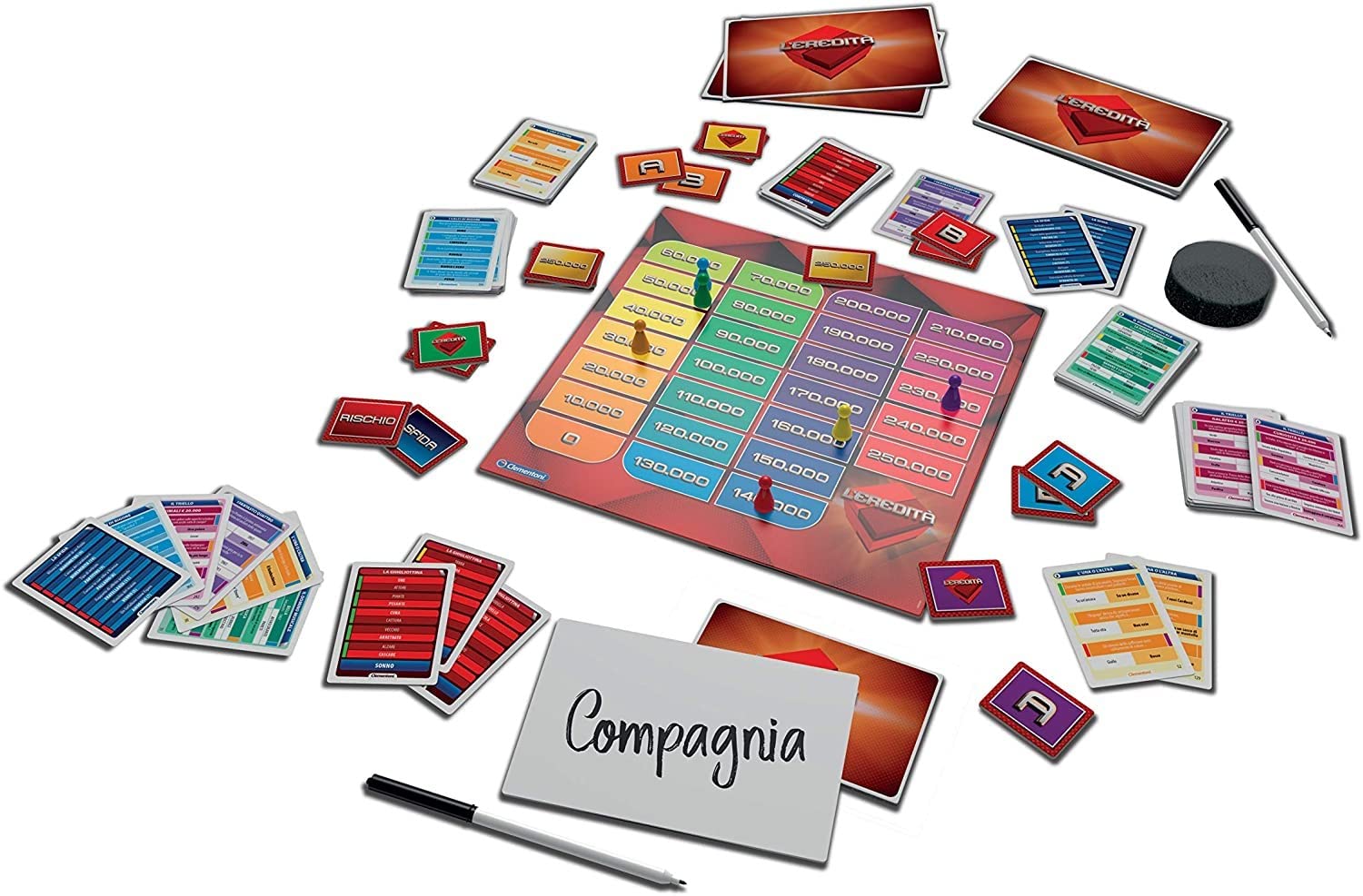 Clementoni - Il Pranzo è Servito - Gioco Da Tavolo Ufficiale Del Programma TV RAI - Gioco Di Società Per Famiglie, 2+ Giocatori, Made In Italy