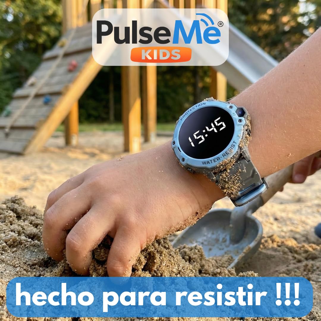 Kids | Reloj 4G SIM GPS Inteligente para Niños | Llamadas, Videollamada, Botón SOS, Modo Colegio | Sin Cuota Mensual | IP67 | Rosa/Azul (Pulse_K55H, Rosa)
